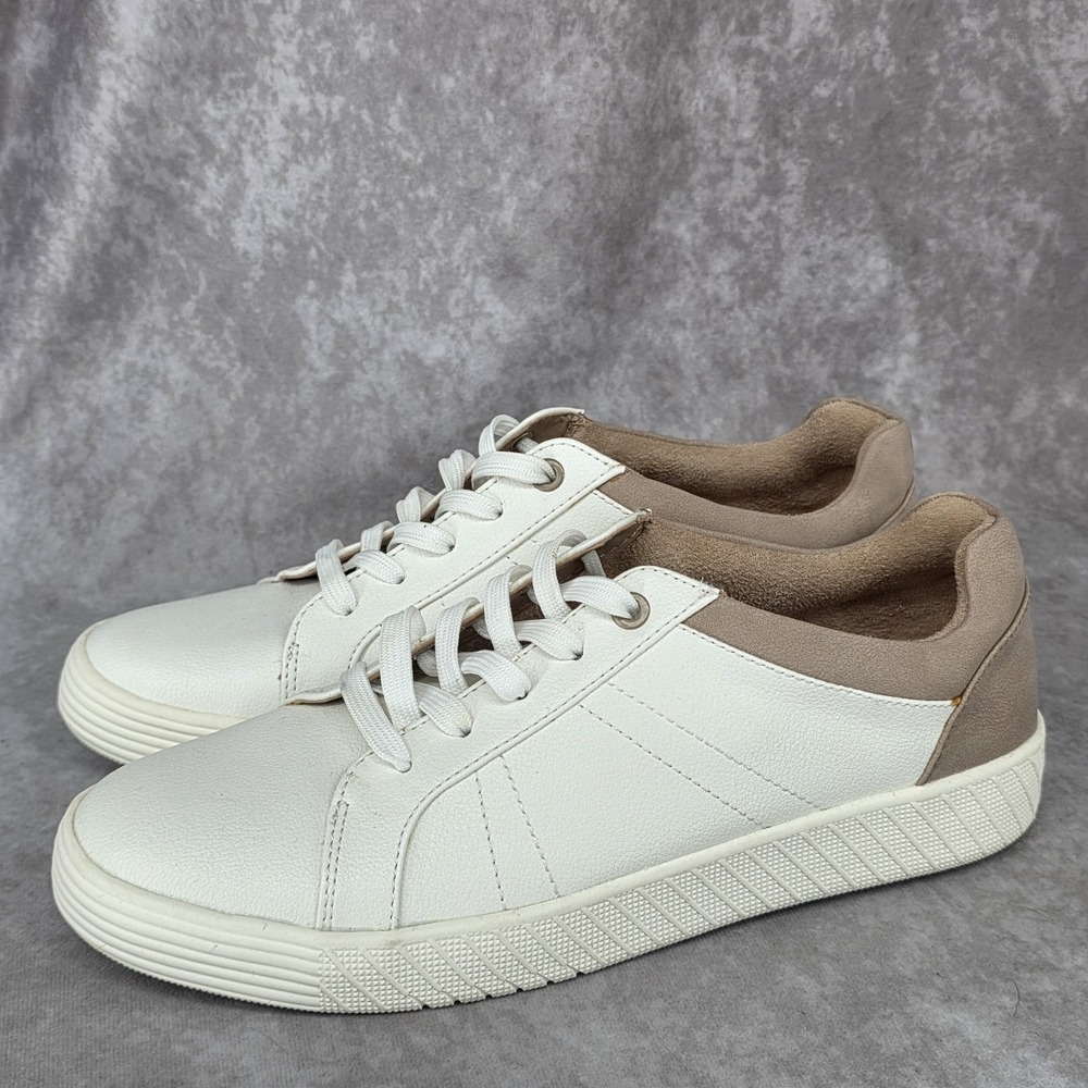 Soul Naturalizer Neela White Taupe Sneakers Women's Size 9 Comfort NEW